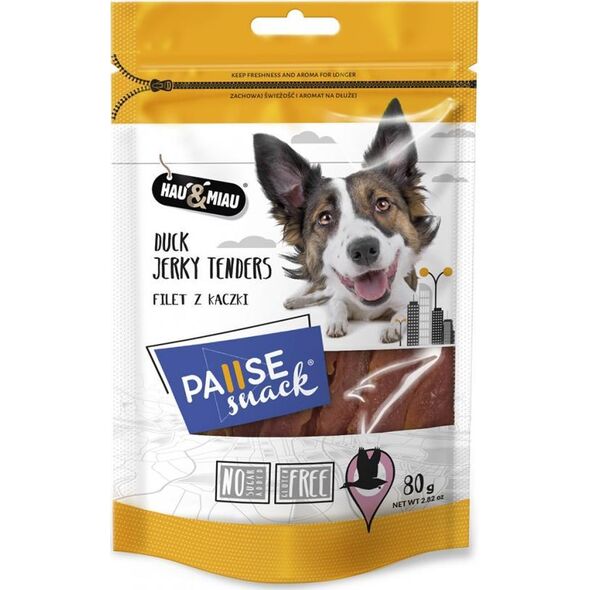 Hau&Miau Pausesnack przysmak dla psa, filet z kaczki 80g