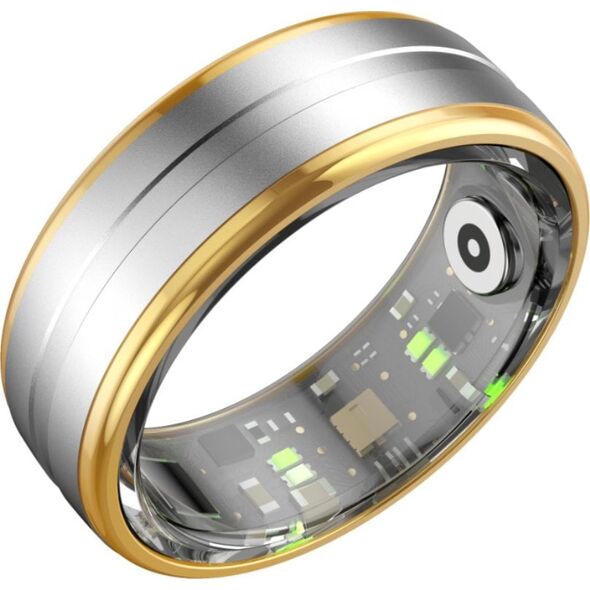SmartRing Obrączka pierścionek złoto-srebrna R06 S8 ROZMIAR 8 (PL-17)