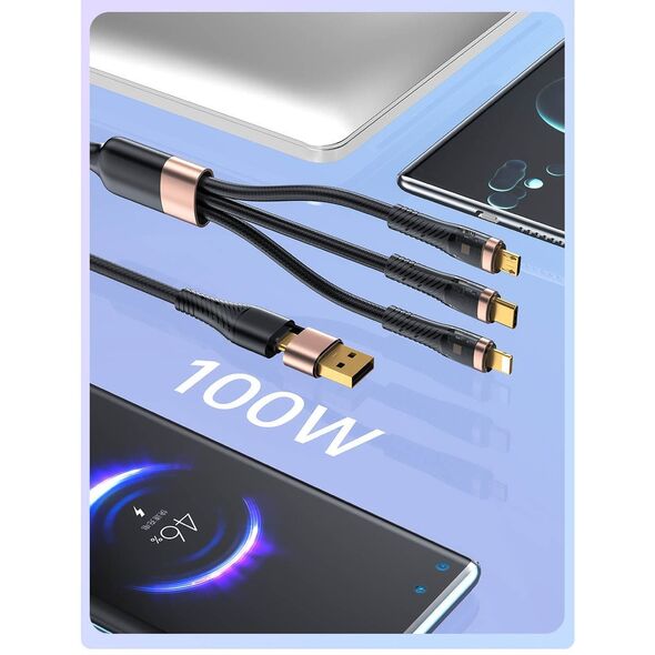 AWEI kabel CL-228 usb-c/lightning/mico   3w2 czarny/black