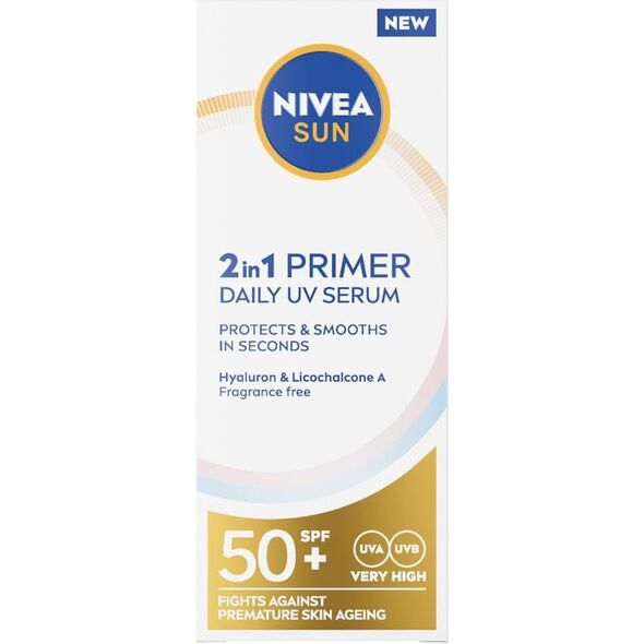 NIVEA_Sun 2 in 1 Primer Daily UV Serum baza i serum do twarzy SPF50+ 30ml