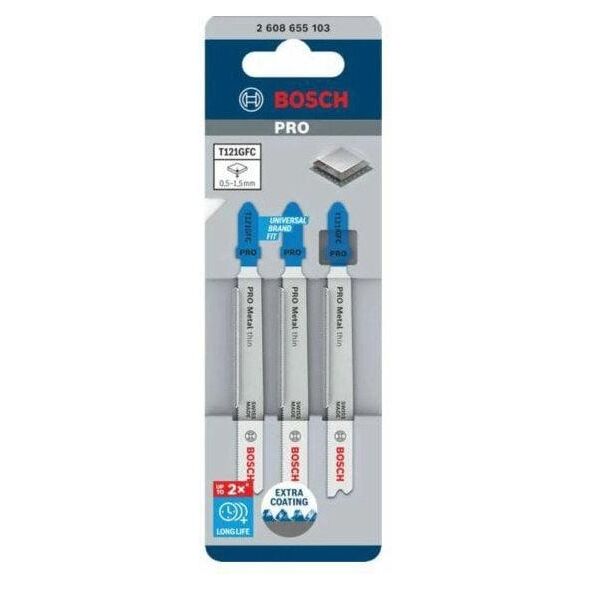 BOSCH T PRO METAL THIN SAW BLADE T121GFC 92 mm / 3 pcs.
