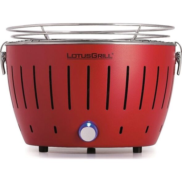 LotusGrill Grill turystyczny Węglowy Mini 26 cm x 26 cm czerwony
