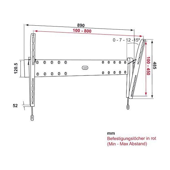 Vogels Uchwyt ścienny 32'' - 50''