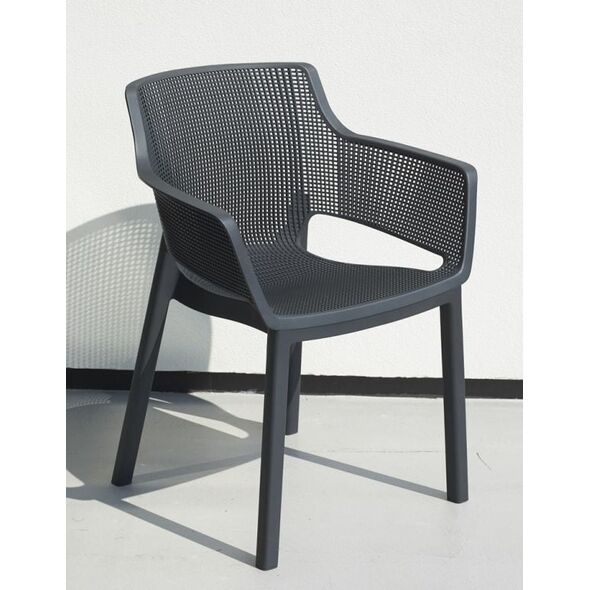 Keter KETER Fotel ogrodowy plastikowy ELISA - 63 x 58 x 79 cm