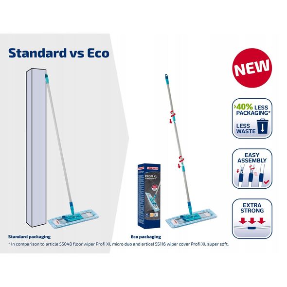 LEIFHEIT Floor brush with folding cat box Profi XL super soft 42cm 4006501554574