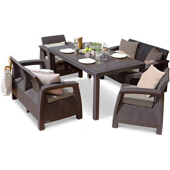 Garden table Melody brown 3253924841328