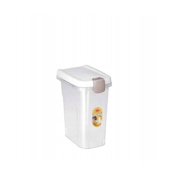 Container for storing pet food 6kg 15L 33x22x41cm transparent/white 8003507984004
