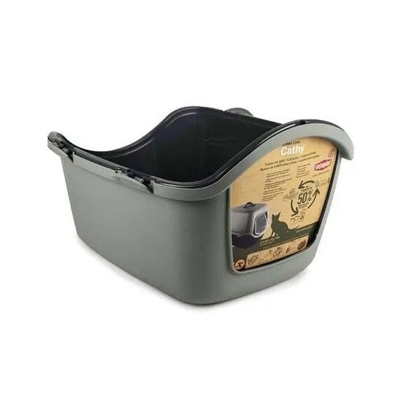Poop toilet Cathy 56x40x40cm grey/green 8003507986756