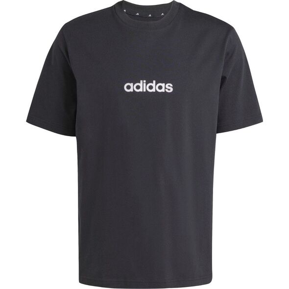 Koszulka męska adidas Essentials Linear Single czarna JE8993 L