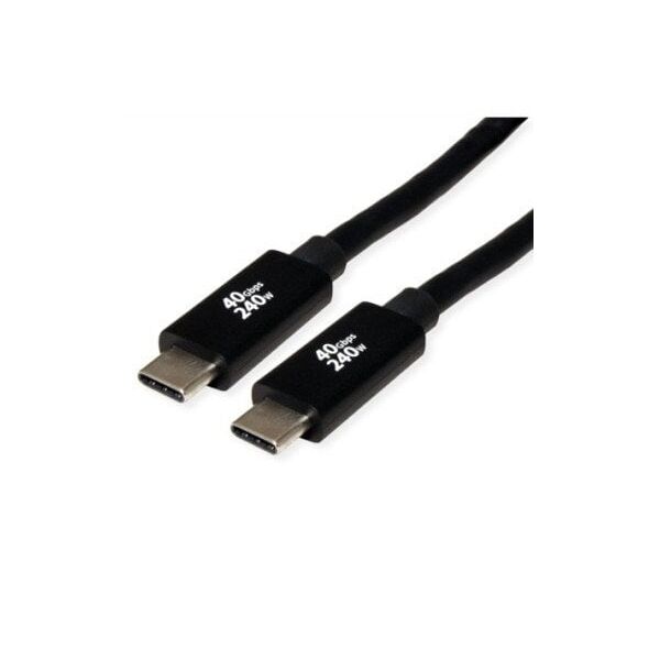 Καλώδιο Roline USB4 Gen3x2, με Emark, C-C, M/M, 240W, μαύρο, 2 m