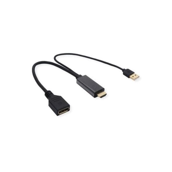 Προσαρμογέας VALUE καλωδίου, v1.2, HDMI M - DP F