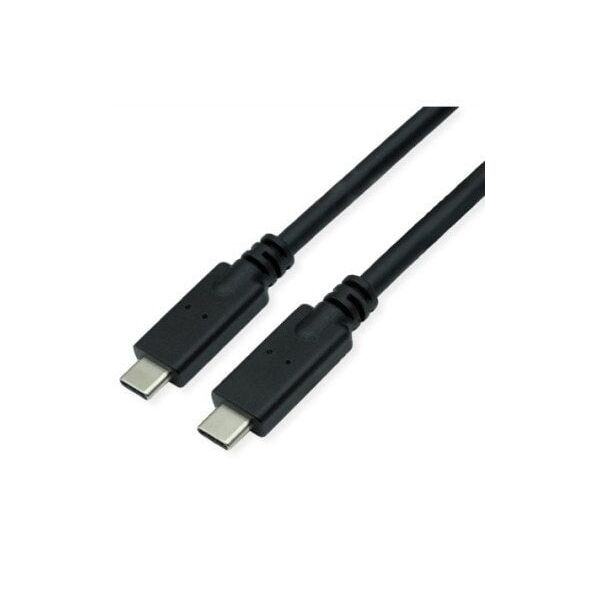 Καλώδιο ROLINE συμβατό με USB 3.2 Gen2, PD (Power Delivery) 20V5A, με Emark, C-C, M/M, μαύρο, 5 m