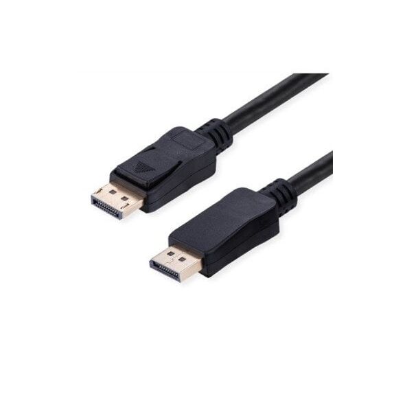 Καλώδιο DisplayPort VALUE, v2.1, 16K@60Hz, 80Gbit/s, UHBR20, DP-DP, M/M, μαύρο, 2 m