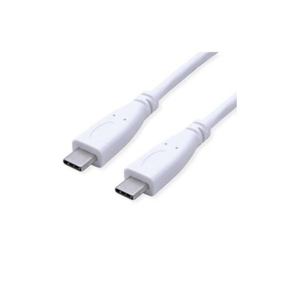 Καλώδιο VALUE USB 3.2 Gen 2, PD (Power Delivery) 20V5A, με Emark, C-C, M/M, λευκό, 1 m