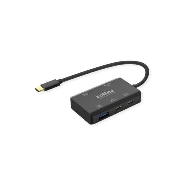Κονκεντράτορας ROLINE USB 3.2 Gen 2, 4 θύρες (2x A + 2x C), PD (100 W)
