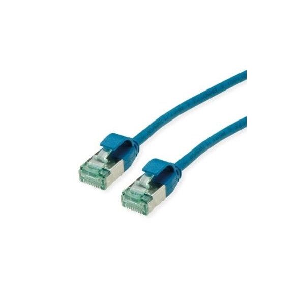 ROLINE RM U/FTP Καλώδιο Patch DataCenter Cat.6A (Class EA), λεπτό, μπλε, 1,5 m