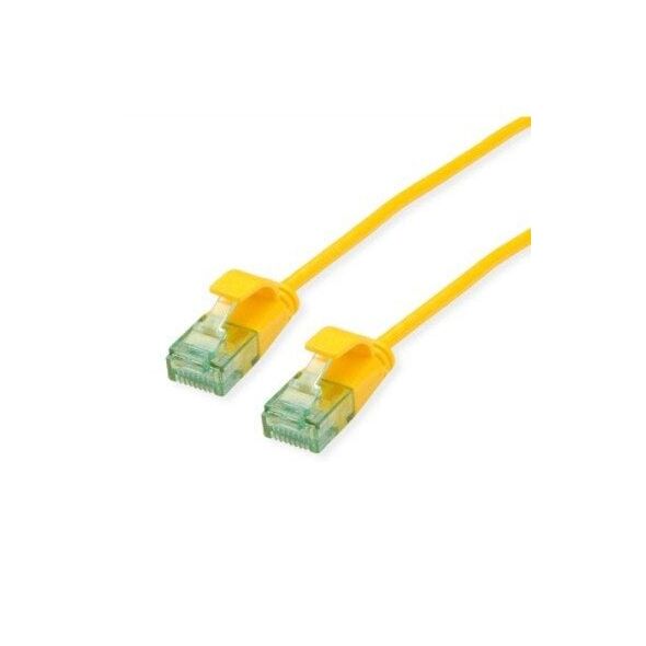 ROLINE RM UTP Καλώδιο Patch Data Center Cat.6A (Class EA), στενό, κίτρινο, 3 m
