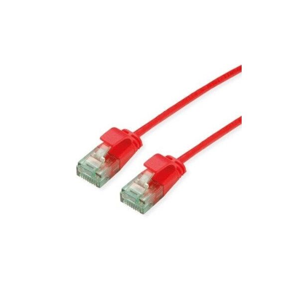 ROLINE RM UTP Data Center Patch Cord Cat.6A (Class EA), λεπτός, κόκκινος, 0,5 m