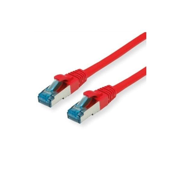 VALUE S/FTP Patch Cord Cat.6A (Class EA), κόκκινο, 0,15 m