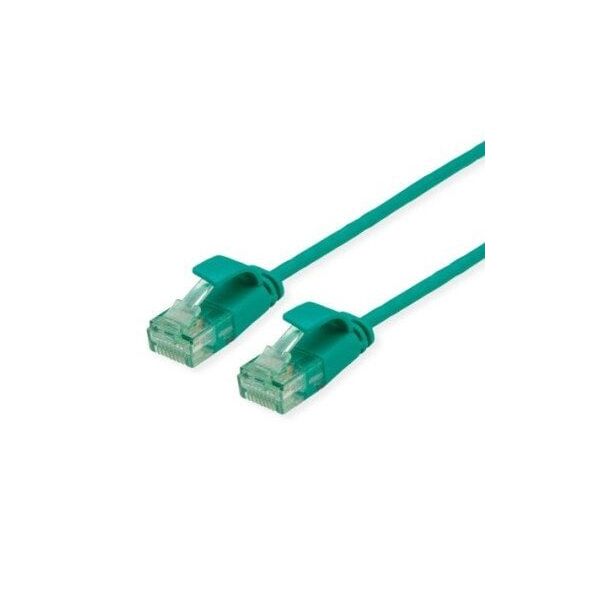 ROLINE RM UTP Καλώδιο Patch Data Center Cat.6A (Class EA), λεπτό, πράσινο, 3 m
