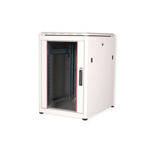 ROLINE 19-ιντσών δικτυακός πίνακας Pro 16 U, 600x800 WxD, γυάλινη πόρτα, γκρι