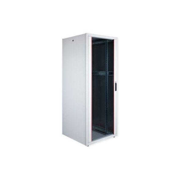 ROLINE 19 ιντσών ντουλάπα δικτύου Pro 42 U, 800x800 ΠxΒ, γυάλινη πόρτα, γκρι