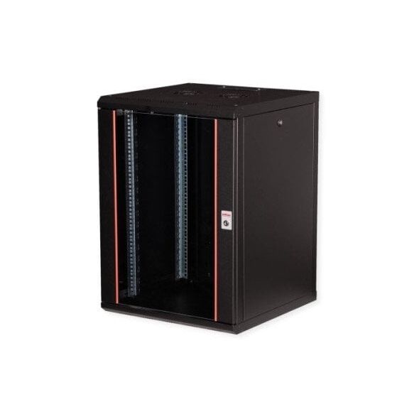 ROLINE 19-ιντσών επιτοίχια θήκη Pro 16 U, 600x600 WxD μαύρη