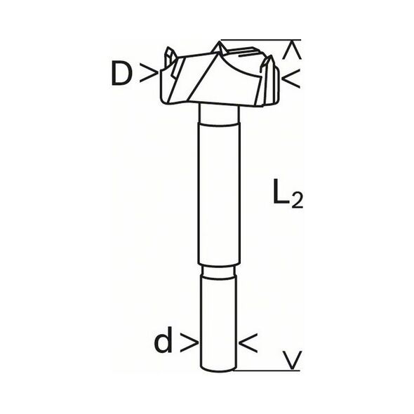 Bosch Środkowiec z węglikami spiekanymi 20 x 90mm (2608597604)