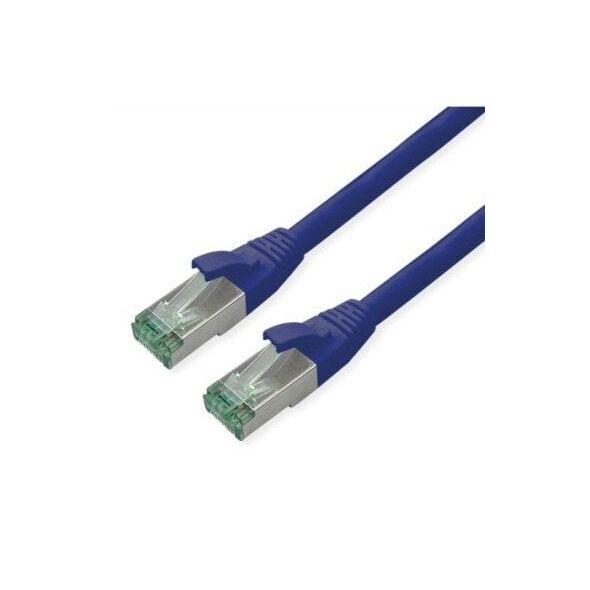 ROLINE RM S/FTP (PiMF) Patch Cord Cat.6A, niebieski, 1 m