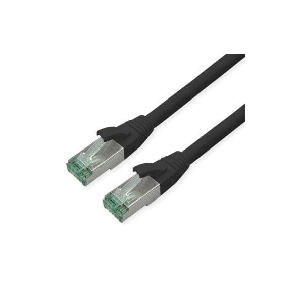 ROLINE RM S/FTP (PiMF) Patch Cord Cat.6A, czarny, 1 m