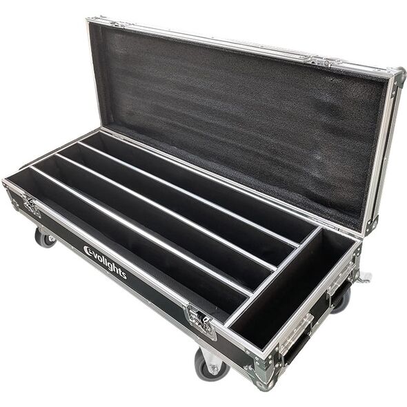 EVOLIGHTS GLAZE BAR CASE 4IN1 solidna skrzynia transportowa z kółkami na 4 listwy oświetleniowe