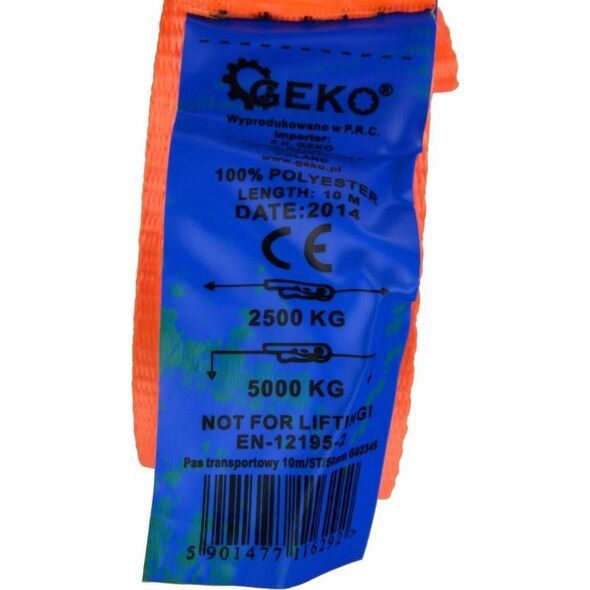 Geko PAS TRANSPORTOWY 10M/5T/50MM (20) G02349 GEKO