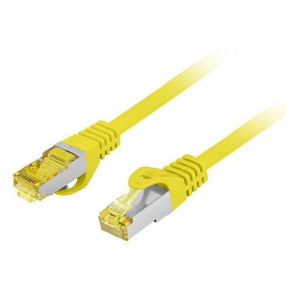 PATCHCORD ΚΑΤ.6A S/FTP LSZH CU 20M ΚΙΤΡΙΝΟ FLUKE PASSED LANBERG