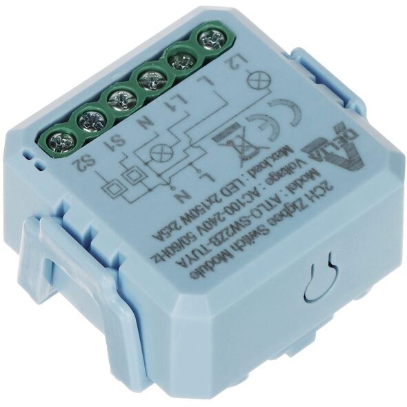 Έξυπνος Διακόπτης ATLO-SW2ZB-TUYA ZigBee, Tuya Smart