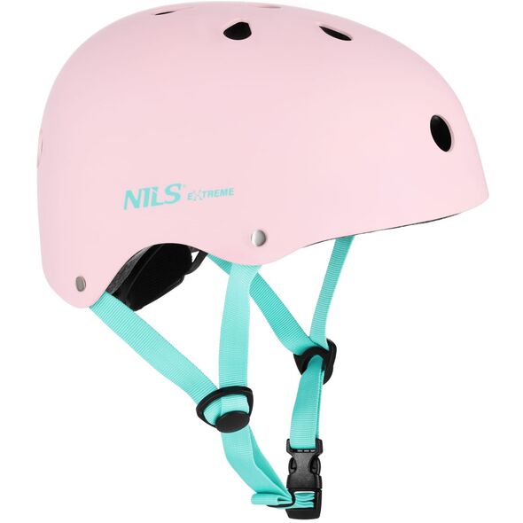 MTW001-1 KASK RÓŻOWY ROZM. S(52-56CM) NILS EXTREME