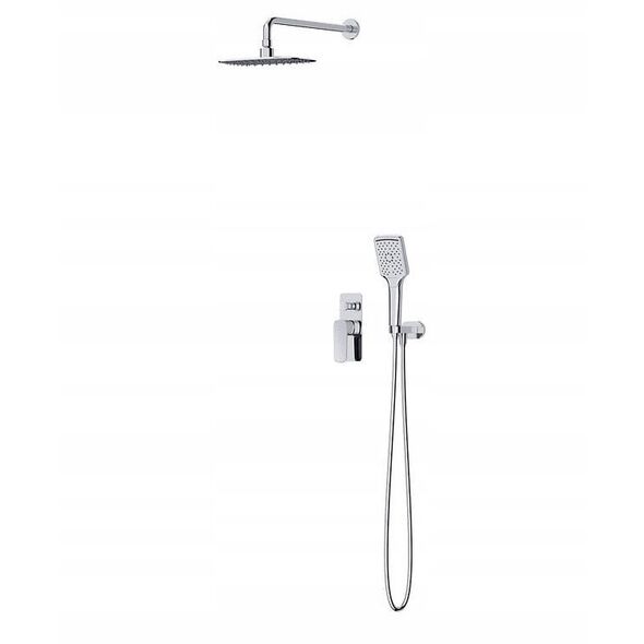 Zestaw prysznicowy Cersanit S952-029 SET B342 ZESTAW PODTYNKOWY LARGA Z BATERIĄ WAN-NAT CHROM CERSANIT