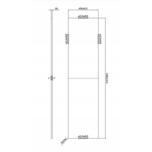 Cersanit S932-029 BLAT LARGA 180 BIAŁY// CER.LARGA-BLAT-160-BIAŁY0