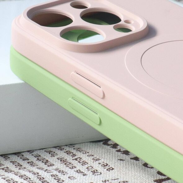 Hurtel Silikonowe etui kompatybilne z MagSafe do iPhone 15 Plus Silicone Case - szare