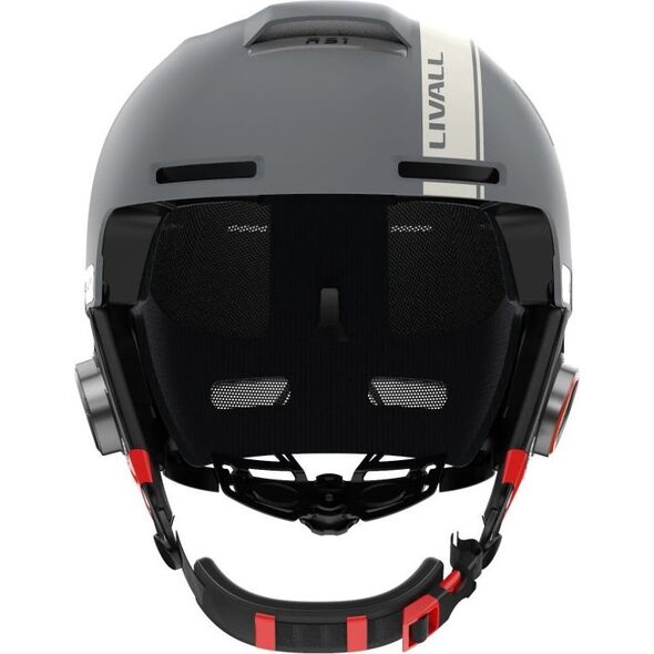 Kask Livall RS1 Yeti Narciarski z Audio Bluetooth PTT Intercom SOS 57-62cm
