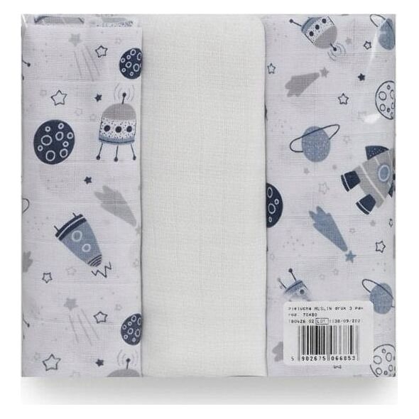 Pielucha muslin 3 pak 70x80