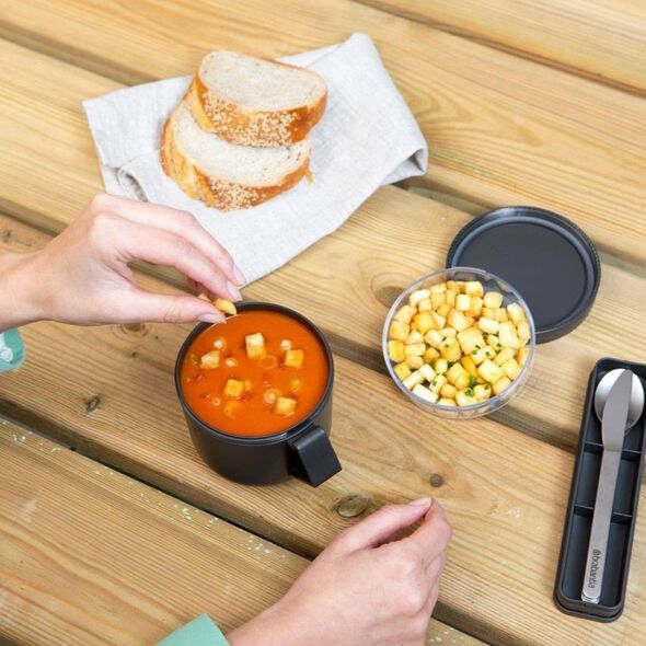 BRABANTIA Κάντε &amp| Πάρτε δοχείο σούπας 0.6L σκούρο γκρι 203824