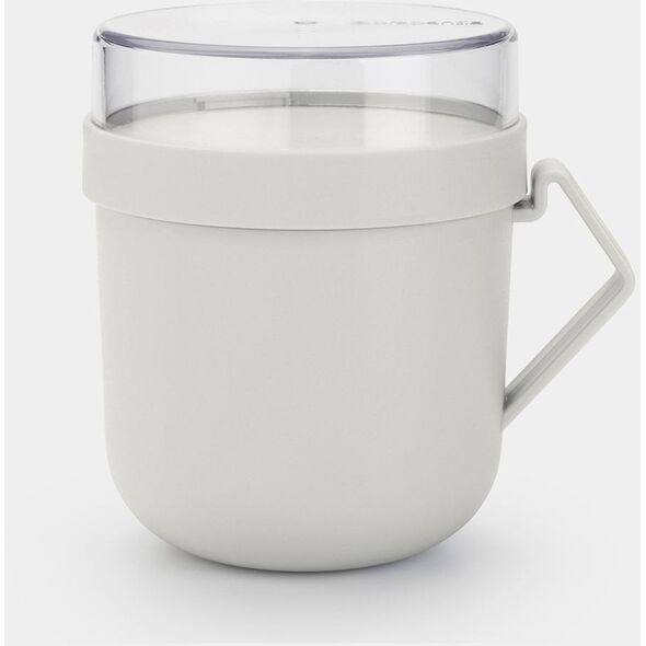 BRABANTIA Φτιάξτε &amp| Πάρτε δοχείο σούπας 0.6L ανοιχτό γκρι 203848