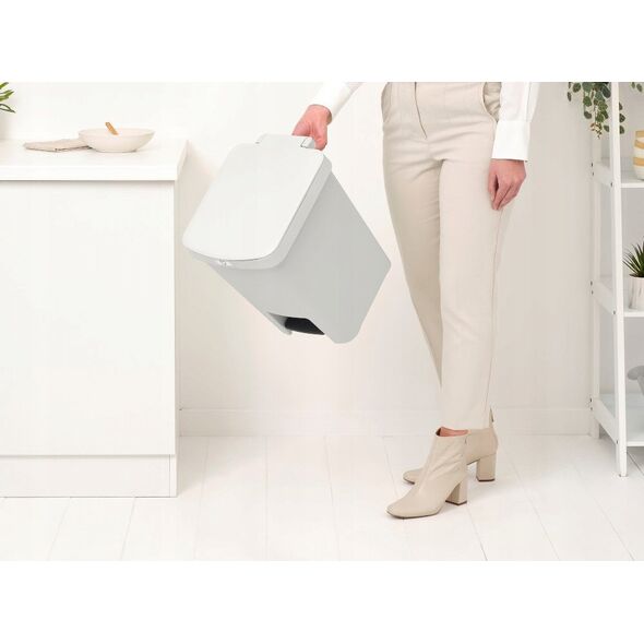 Κάδος με πεντάλ StepUp BRABANTIA 25 l Ανοιχτό Γκρι 800207