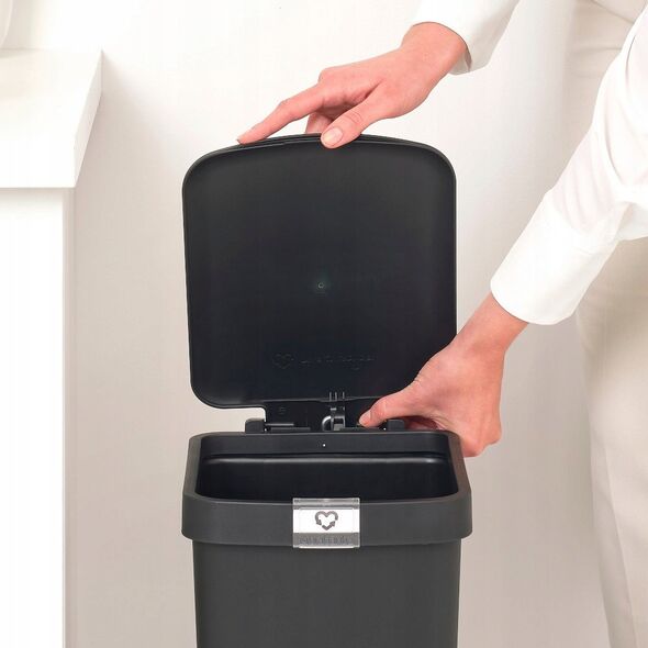 Κάδος με πεντάλ StepUp BRABANTIA 16 l Σκούρο Γκρι 800306
