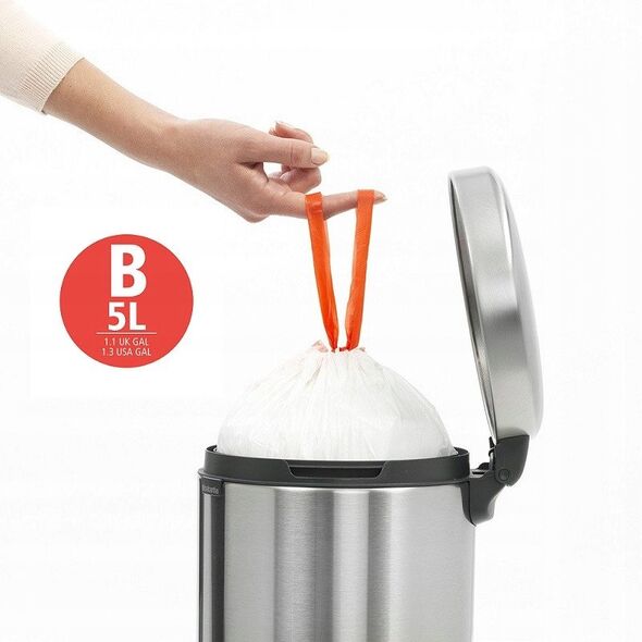 Νέο! BRABANTIA κάδος με πεντάλ NewIcon 5L Confident Grey 233463