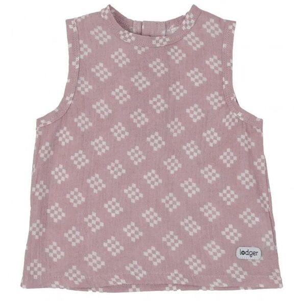 Προσφορά! Lodger Tank Topper Tribe Muslin καλοκαιρινό βρεφικό αμάνικο μπλουζάκι Rose 68 cm TP 107_68