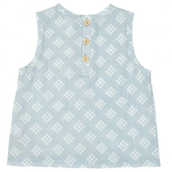 Πώληση! Lodger Tank Topper Tribe Muslin καλοκαιρινό μωρουδιακό αμάνικο τοπ Ice Flow 68 cm TP 105_68