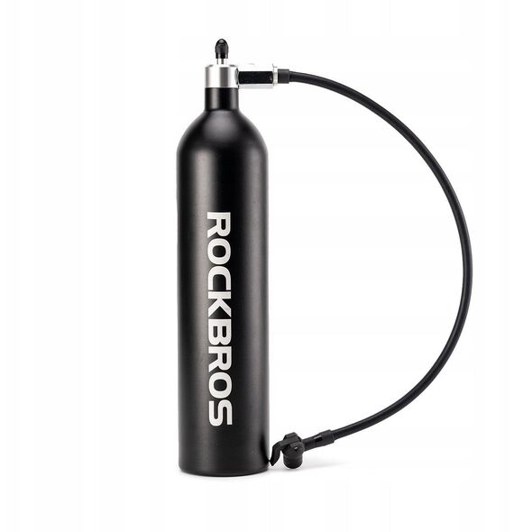 Zbiornik ciśnieniowy Rockbros do pompowania opon bezdętkowych tubeless 200 PSI 1.2l - czarny