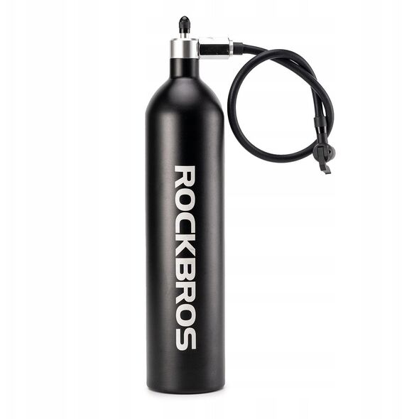 Zbiornik ciśnieniowy Rockbros do pompowania opon bezdętkowych tubeless 200 PSI 1.2l - czarny