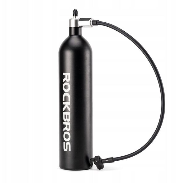 Zbiornik ciśnieniowy Rockbros do pompowania opon bezdętkowych tubeless 200 PSI 1.2l - czarny
